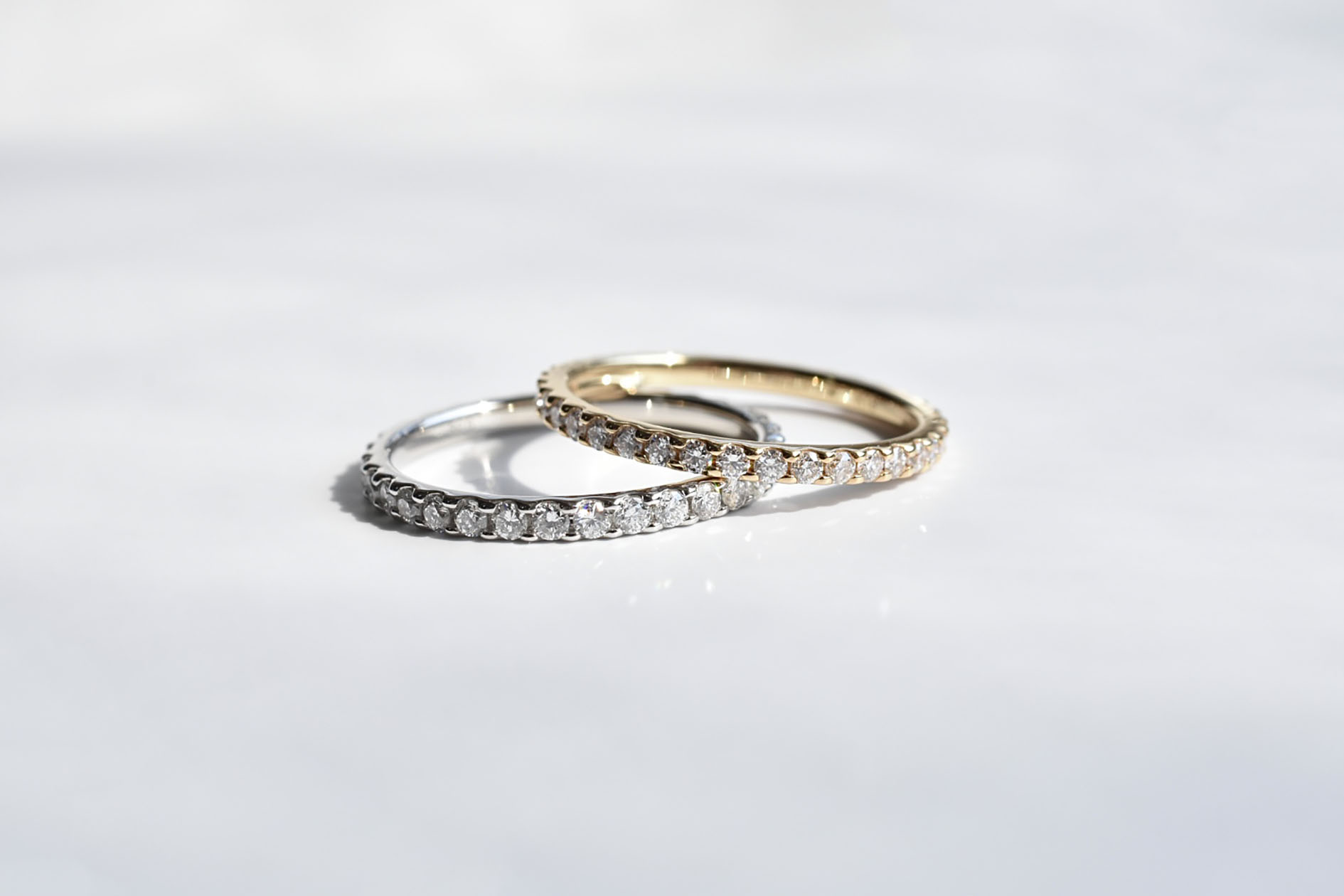 K18 ﾌﾙｴﾀﾆﾃｨﾘﾝｸﾞ 結婚指輪 | Merak jewelry shop | 福井県福井市