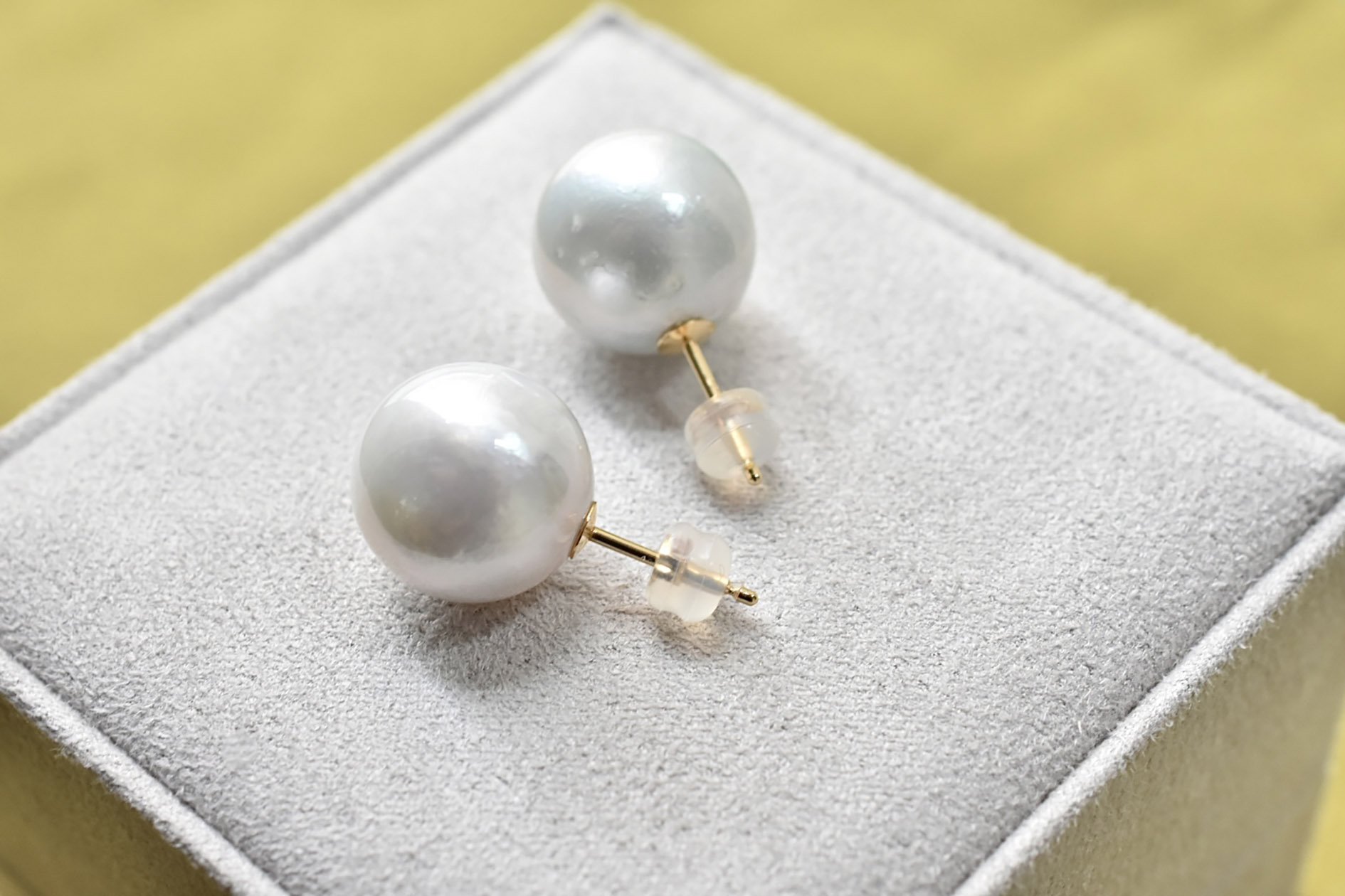 K18YG 南洋ゴールデンパール ピアス K18 ゴールデンパールピアス – I&JEWELRY
